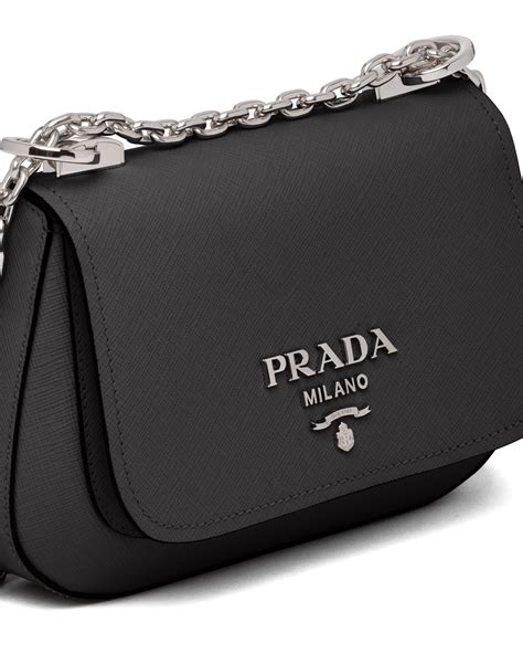 prada saffiano logo shoulder bag|prada adjustable shoulder handbags.